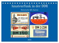 Vorderes Coverbild Amateurfunk in der DDR - Historische QSL-Karten (Tischkalender 2025 DIN A5 quer), CALVENDO Monatskalender