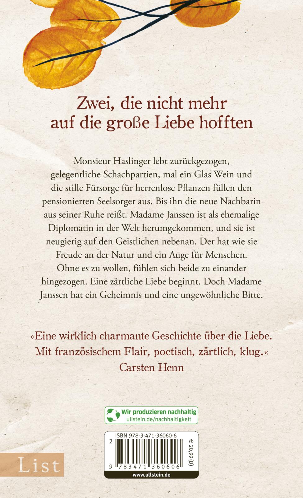 Rückseitencover Der Liebende