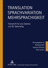 Translation – Sprachvariation – Mehrsprachigkeit