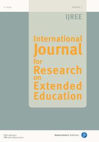Vorderes Coverbild IJREE - International Journal for Research on Extended Education 1/2015