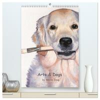 Vorderes Coverbild Arts & Dogs (hochwertiger Premium Wandkalender 2025 DIN A2 hoch), Kunstdruck in Hochglanz