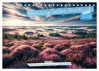 Buchholz i. d. N. - KI Illustrationen aus dem Herzen der Lüneburger Heide (Tischkalender 2026 DIN A5 quer), CALVENDO Monatskalender