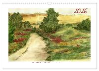 Der AQUARELL-Kalender (Wandkalender 2026 DIN A3 quer), CALVENDO Monatskalender