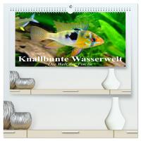 Knallbunte Wasserwelt. Die Welt der Fische (hochwertiger Premium Wandkalender 2026 DIN A2 quer), Kunstdruck in Hochglanz
