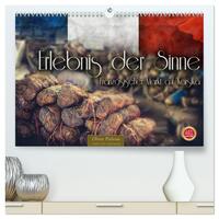 Erlebnis der Sinne - Französischer Markt auf Korsika (hochwertiger Premium Wandkalender 2025 DIN A2 quer), Kunstdruck in Hochglanz