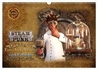 Steampunk - Forscher, Bastler und Erfinder (Wandkalender 2026 DIN A3 quer), CALVENDO Monatskalender