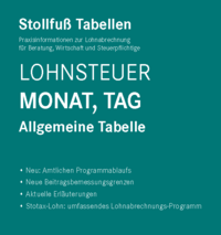 Vorderes Coverbild Tabelle, Lohnsteuer 2024 Monat, Tag Sonderausgabe Dezember