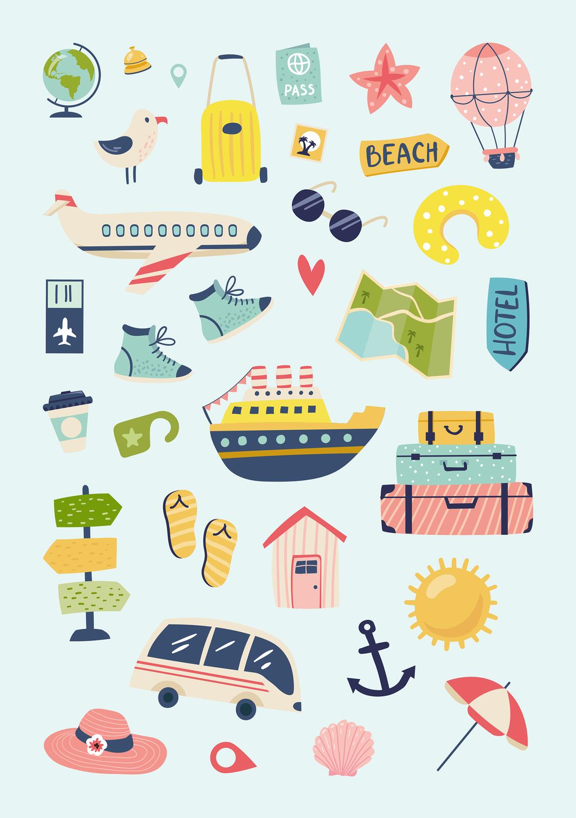 Beispielinhalt (Bild) Feriensticker