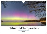 Natur und Tierparadies (Wandkalender 2025 DIN A4 quer), CALVENDO Monatskalender