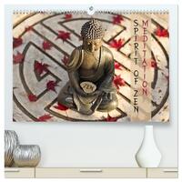 SPIRIT OF ZEN Meditation (hochwertiger Premium Wandkalender 2025 DIN A2 quer), Kunstdruck in Hochglanz