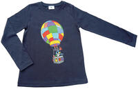 Globine Langarmshirt navy, Heissluftballon 98/104