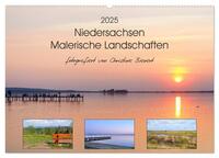Niedersachsen - Malerische Landschaften (Wandkalender 2025 DIN A2 quer), CALVENDO Monatskalender