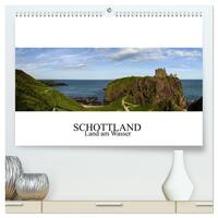 Schottland - Land am Wasser (hochwertiger Premium Wandkalender 2025 DIN A2 quer), Kunstdruck in Hochglanz
