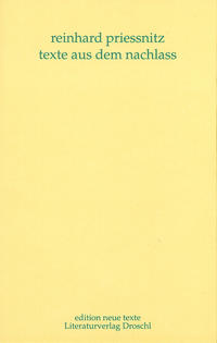 Werkausgabe / Texte aus dem Nachlass