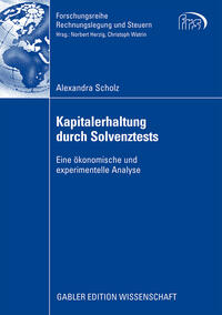 Kapitalerhaltung durch Solvenztests