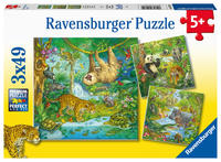 Kinderpuzzle 3x49 Teile - Im Urwald
