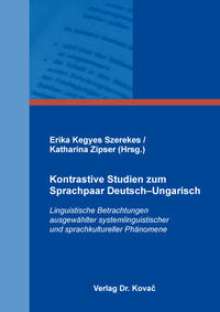Kontrastive Studien zum Sprachpaar Deutsch–Ungarisch