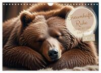 Traumhafte Ruhe - Ein Jahr mit süßen Schlafmützen (Wandkalender 2026 DIN A4 quer), CALVENDO Monatskalender
