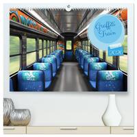 Graffiti Train (hochwertiger Premium Wandkalender 2026 DIN A2 quer), Kunstdruck in Hochglanz
