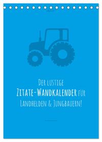 vollgeherzt: landgötter - Der lustige Zitate-Wandkalender für Landhelden und Jungbauern! (Tischkalender 2025 DIN A5 hoch), CALVENDO Monatskalender