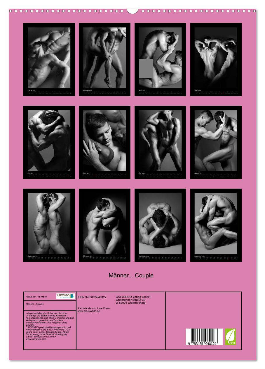 Männer... Couple (hochwertiger Premium Wandkalender 2025 DIN A2 hoch), Kunstdruck in Hochglanz