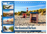 Vorderes Coverbild Nordseeinsel Borkum - Inselrausch im Hochseeklima (Tischkalender 2025 DIN A5 quer), CALVENDO Monatskalender