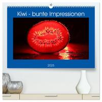 Kiwi - bunte Impressionen (hochwertiger Premium Wandkalender 2025 DIN A2 quer), Kunstdruck in Hochglanz