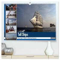Analoge Fotografie Tall Ships Sail 1995 Bremerhaven (hochwertiger Premium Wandkalender 2026 DIN A2 quer), Kunstdruck in Hochglanz