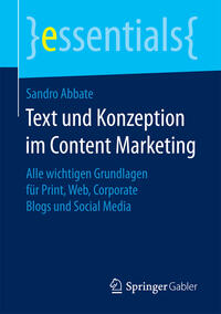 Vorderes Coverbild Text und Konzeption im Content Marketing