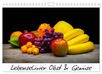 Lebenselixier Obst und Gemüse (Wandkalender 2025 DIN A4 quer), CALVENDO Monatskalender