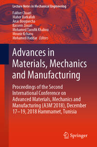 Advances in Materials, Mechanics and Manufacturing