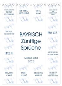 Vorderes Coverbild BAYRISCH Zünftige Sprüche (Tischkalender 2025 DIN A5 hoch), CALVENDO Monatskalender