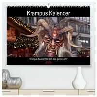 Krampus Kalender 2026 (hochwertiger Premium Wandkalender 2026 DIN A2 quer), Kunstdruck in Hochglanz