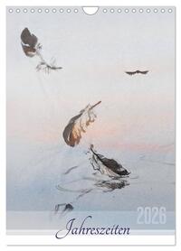 Jahreszeiten in Stil japanischer Malerei - Kunst (Wandkalender 2026 DIN A4 hoch), CALVENDO Monatskalender