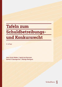 Vorderes Coverbild Tafeln zum Schuldbetreibungs- und Konkursrecht