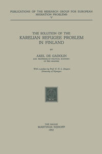 The Solution of the Karelian Refugee Problem in Finland