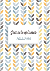Vorderes Coverbild Semesterplaner & Semesterkalender 2018-2019