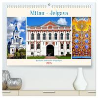 Mitau-Jelgava - Kurlands malerische Hauptstadt (hochwertiger Premium Wandkalender 2025 DIN A2 quer), Kunstdruck in Hochglanz
