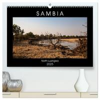 Sambia "Das wirkliche Afrika" (hochwertiger Premium Wandkalender 2025 DIN A2 quer), Kunstdruck in Hochglanz