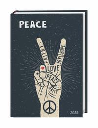 Vorderes Coverbild Peace Kalenderbuch A5 2025