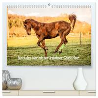 Durch das Jahr mit der Trakehner-Stute Fleur (hochwertiger Premium Wandkalender 2025 DIN A2 quer), Kunstdruck in Hochglanz