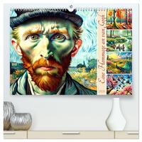 Eine Hommage an van Gogh (hochwertiger Premium Wandkalender 2026 DIN A2 quer), Kunstdruck in Hochglanz