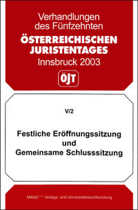 Festliche Eröffnungssitzung und Gemeinsame Schlusssitzung