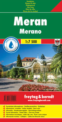 Vorderes Coverbild Meran, Stadtplan 1:7.500