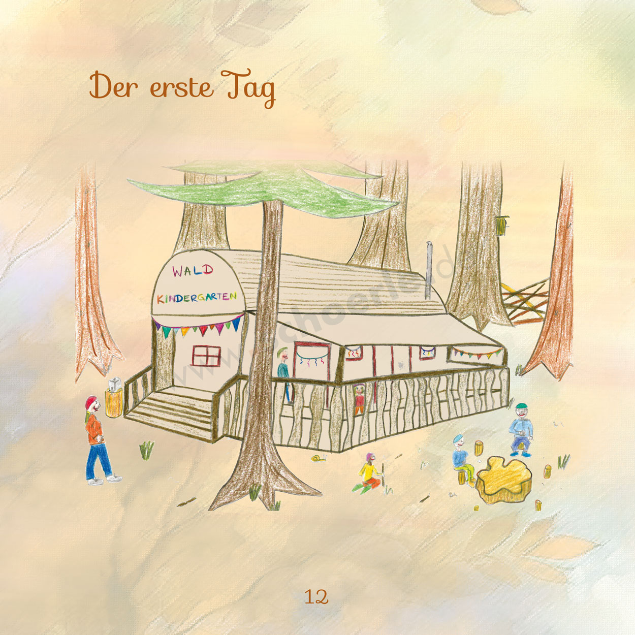 Beispielinhalt (Bild) Annemarie im Waldkindergarten
