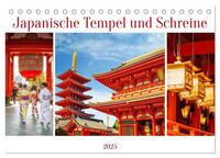 Vorderes Coverbild Japanische Tempel und Schreine (Tischkalender 2025 DIN A5 quer), CALVENDO Monatskalender