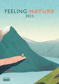 DUMONT - Feeling Nature 2025 Wandkalender, 29,7x42cm, Kalender mit Outdoor-Illustrationen von Henry Rivers, minimalistisch, modern und schlicht, neue Bilder des "Travelposter"-Künstlers