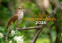 Vorderes Coverbild Unsere Gartenvögel Kalender 2026