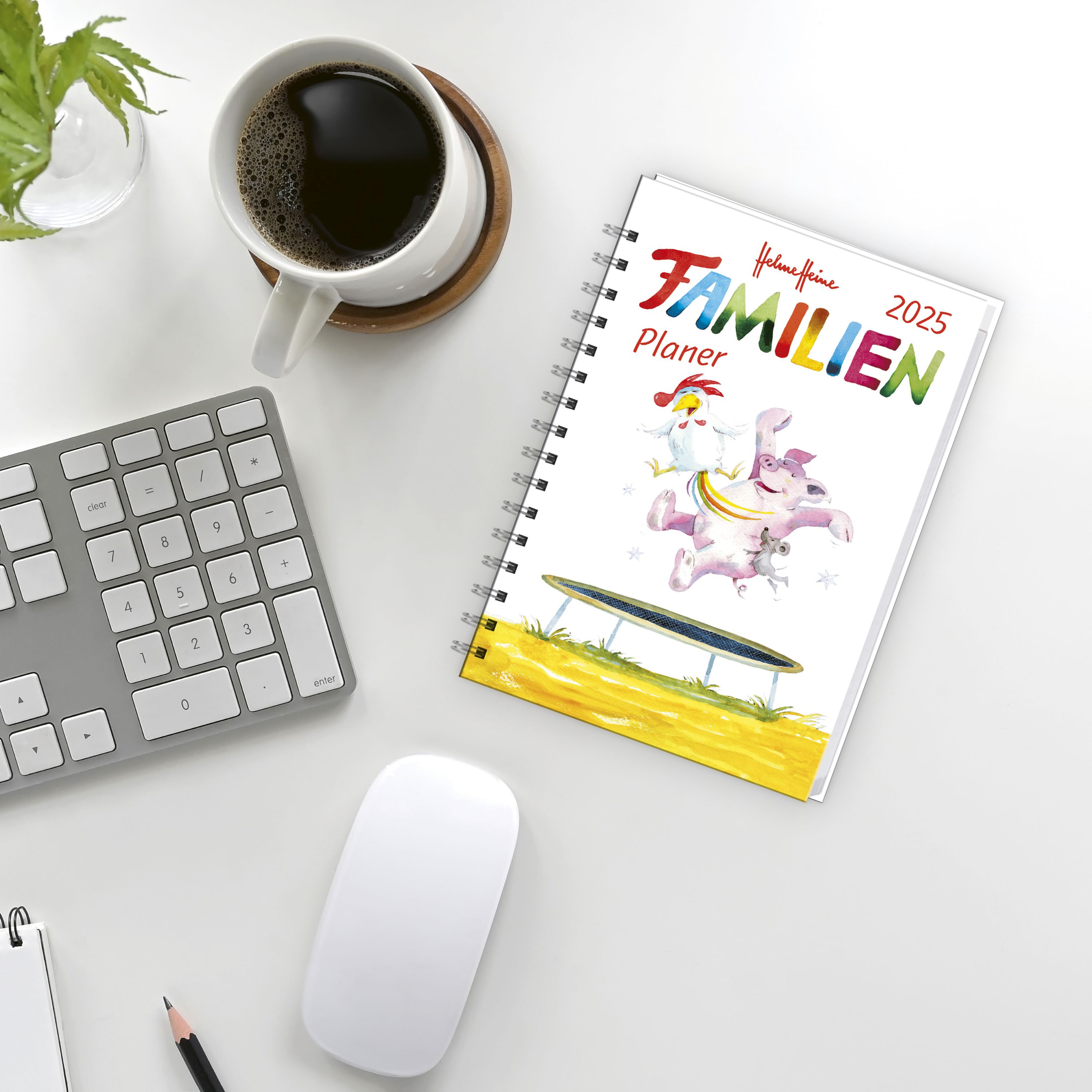 Helme Heine: Familienplaner-Buch A6 2025