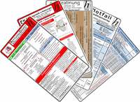 Rettungsdienst Karten-Set 2025 - EKG Diagnostik & Ableitungen, Notfallmedikamente, Reanimation - Rettungsdienst, Beatmung - Leitfaden für Oxygenierungs-Störungen